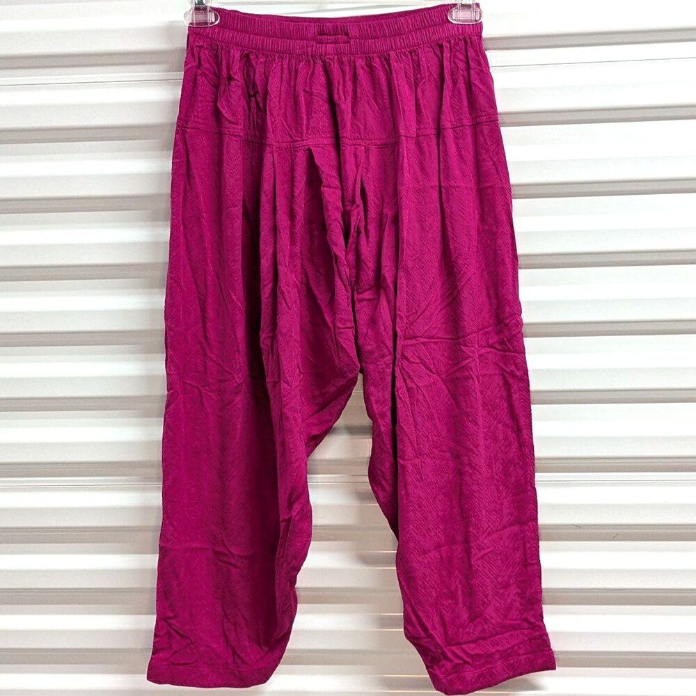 Zainab Chottani‎ Harem Pants XS Magenta Boho Festival hippie Pull On Casual